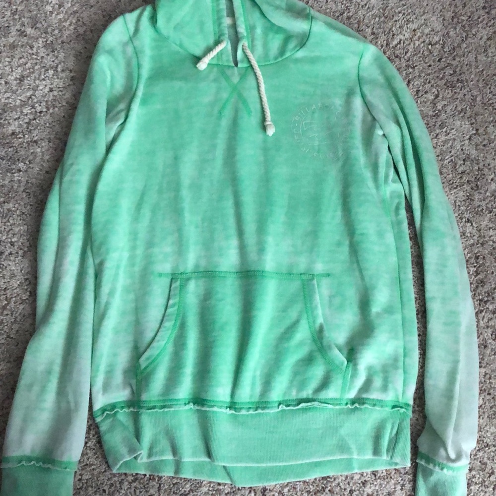 Bright neon green billabong hoodie